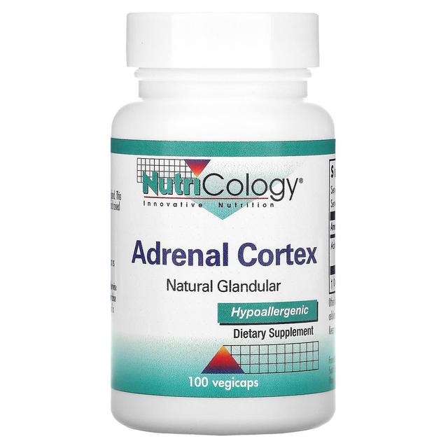 NutriCology Nutricologia, Córtex Adrenal, Glandular Natural, 100 Vegicaps on Productcaster.