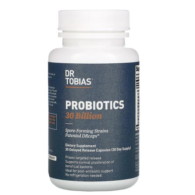 Dr. Tobias, Probióticos, 30 bilhões, 30 cápsulas de liberação retardada on Productcaster.