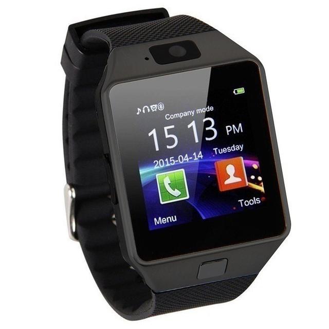 Multicolor Bluetooth Smart Phone Watch - 2-in-1 Health And Fitness Assistant With Sensitive Touch, Stylish Design Black on Productcaster.