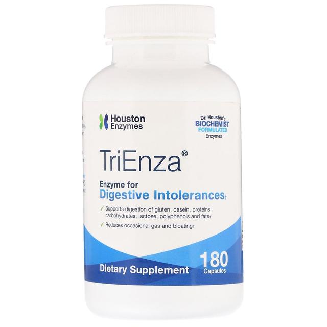 Houston Enzymes, TriEnza, Enzyme For Digestive Intolerances, 180 Capsules on Productcaster.