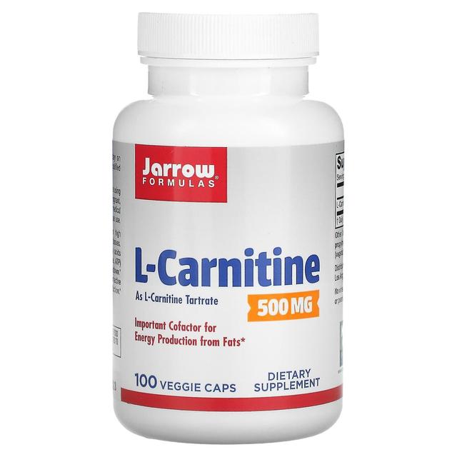 Jarrow Formulas Jarrow formler, L-karnitin, 500 mg, 100 Veggie Caps on Productcaster.