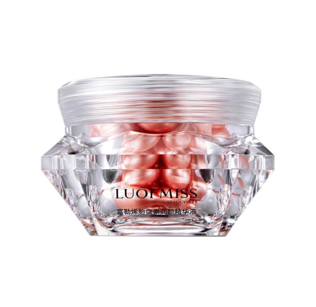 Cápsulas de extracto de placenta Crema blanqueadora antiarrugas Suero Cápsula facial de pecas Maquillaje Cuidado de la piel 25 piezas / botella on Productcaster.