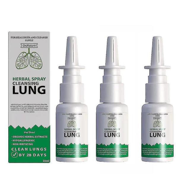 3x Lung For Smokers Clear Congestion 20ml on Productcaster.