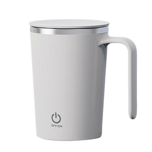 Tyuhe 400ml Kaffeerührer Double Click Control Proteinpulver Kaffee Auto Magnetbecher Täglicher Gebrauch Weiß on Productcaster.