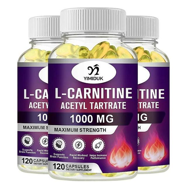 Vorallme Acetyl L-Carnitine - High Potency Supports Natural Energy Production, Sports Nutrition, Supports Memory and Concentration 3 Bottles 60pcs on Productcaster.