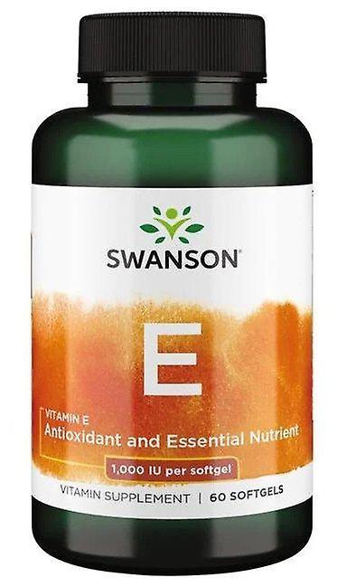 Swanson Vitamin E 1000 IE 60 softgels on Productcaster.