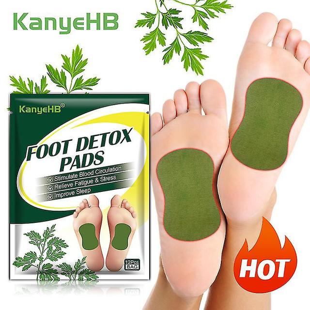 36pcs Wormwood Ginger Foot Detoxification Patch Relieve Stress Fatigue Help Sleeping Body Toxins Cleansing Slimming Pad Detox on Productcaster.