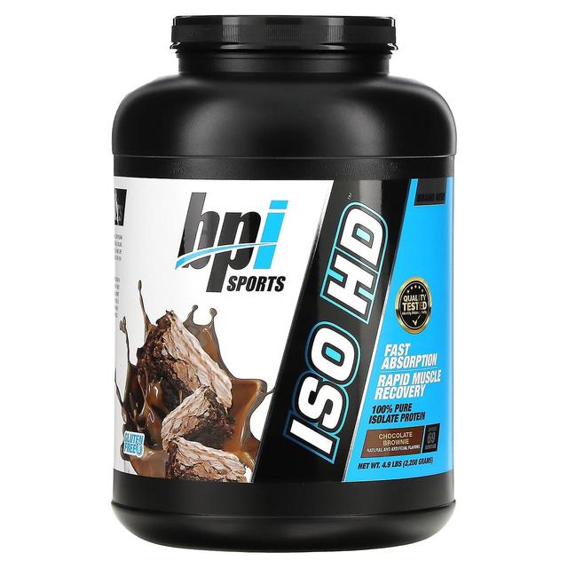 BPI Sports, ISO HD, 100% Pure Isolate Protein, Brownie de Chocolate, 4,9 lbs (2.208 g) on Productcaster.