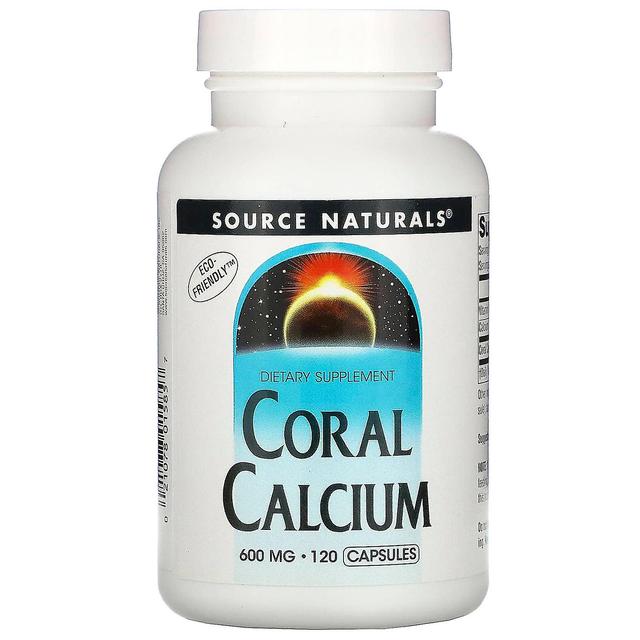 Source Naturals Lähde Naturals, korallikalsium, 600 mg, 120 kapselia on Productcaster.