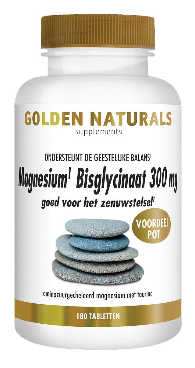 Golden Naturals Magnesium Bisglycinate 300 mg (180 vegan tablets) on Productcaster.