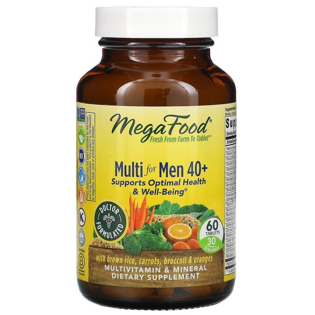 MegaFood, Multi for Men 40+, 60 Tablets on Productcaster.