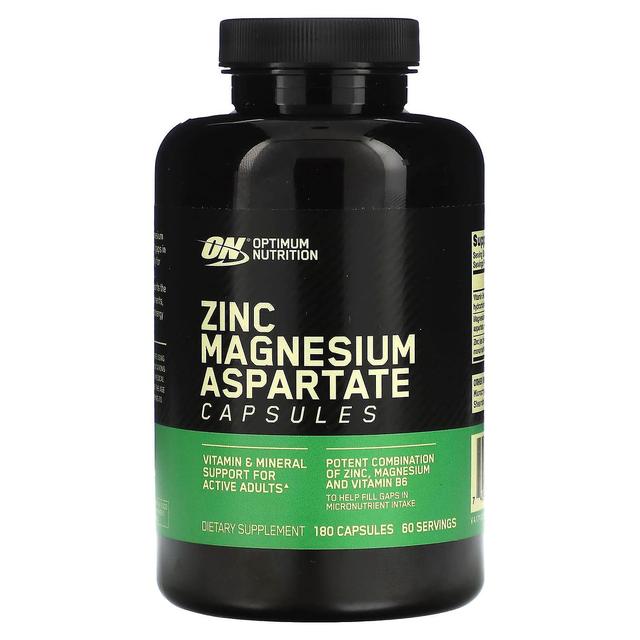 Optimum Nutrition Optymalne odżywianie, asparaginian magnezu, 180 kapsułek on Productcaster.