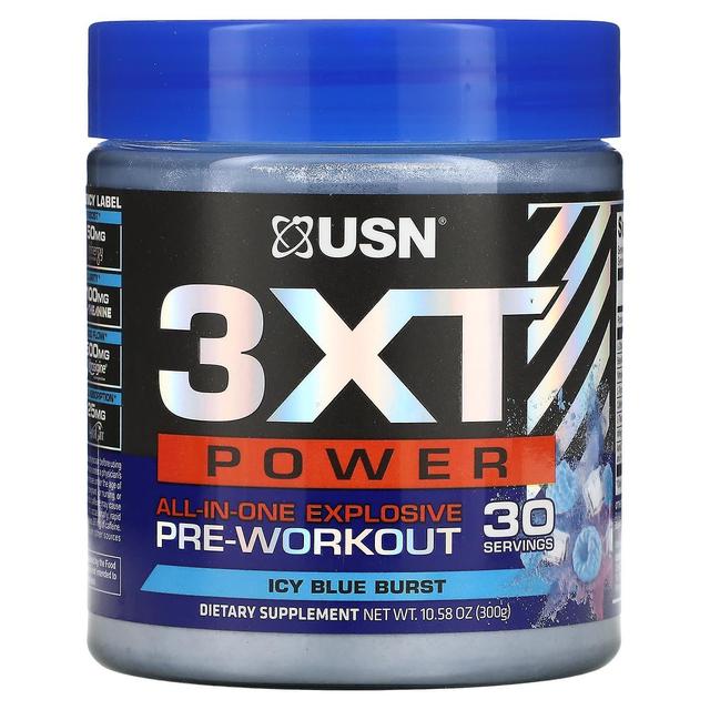 USN, 3XT Power, All-In-One Explosive Pre-Workout, Icy Blue Burst, 10.58 oz (300 g) on Productcaster.