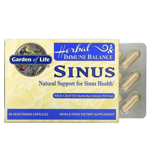 Garden of Life, Herbal Immune Balance, Sinus, 60 Vegetarian Capsules on Productcaster.