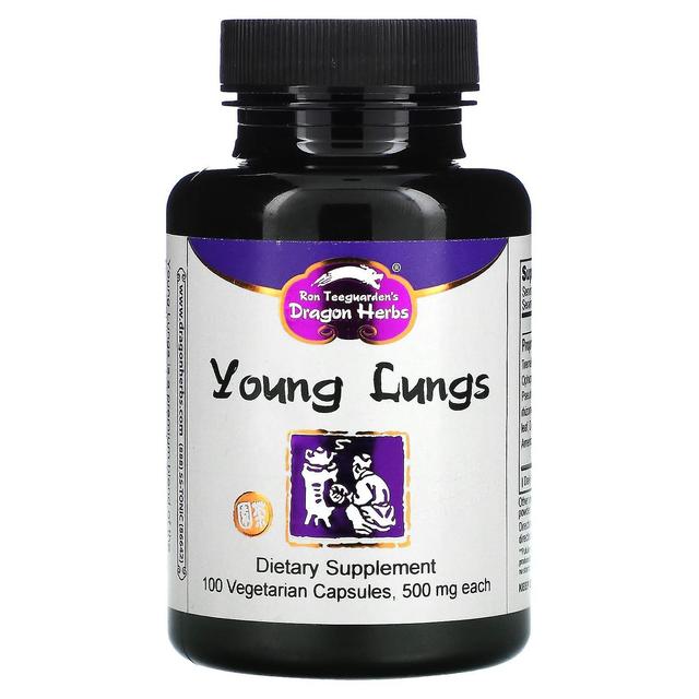 Dragon Herbs ( Ron Teeguarden ), Young Lungs, 500 mg, 100 Vegetarian Capsules on Productcaster.