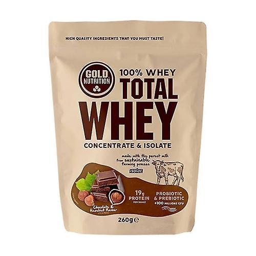 Gold Nutrition Total whey chocolate-hazelnut 260 g of powder (Hazelnut - Chocolate) on Productcaster.