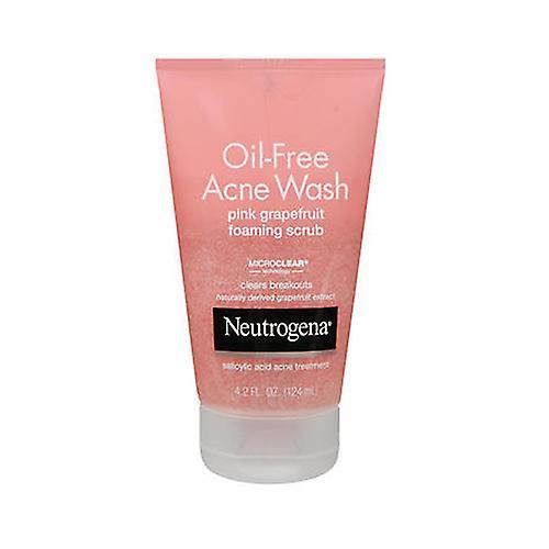 Neutrogena Oil-Free Acne Wash Foaming Scrub, Pink Grapefruit 4.2 oz (Pack of 1) on Productcaster.