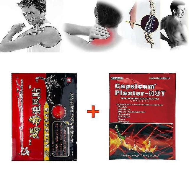 christina show Scorpion Venom 40pcs+chili Patches 40pcs Extract Plaster For Body Rheumatoid Arthritis Pain Relief K on Productcaster.