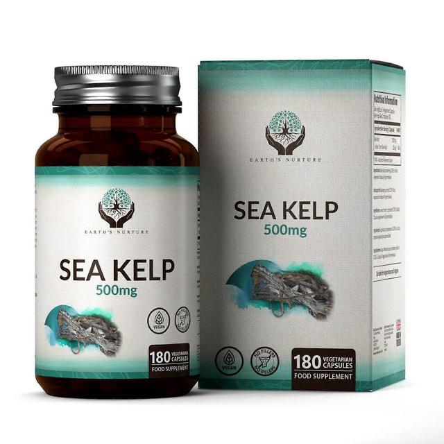 Earth's Nurture Havet Kelp (500mg) 90 kapslar 1 Bottle (180 Capsules) on Productcaster.