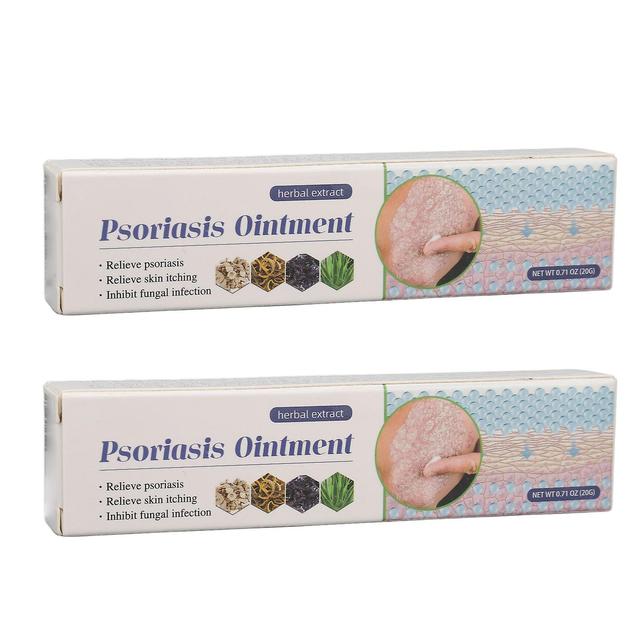 2024 New,2pcs Psoriasis Nourishing Ointment 0.7oz Improve Psoriasis Relieve Skin Redness Herbal Extract Psoriasis Ointment on Productcaster.