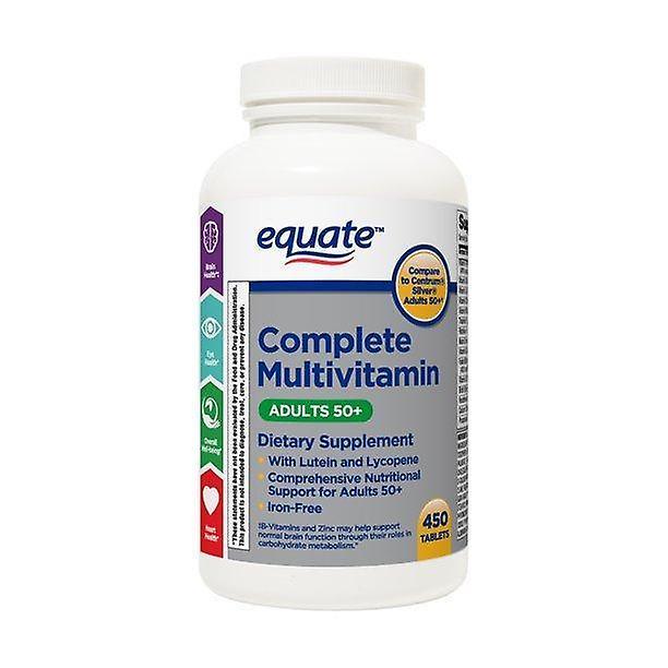 Equate Gelijk aan complete multivitaminetabletten, volwassenen 50+, 450 tellen on Productcaster.