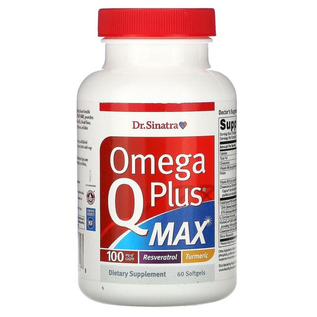 Dr. Sinatra, Omega Q Plus MAX, 100 mg, 60 Cápsulas gelatinosas on Productcaster.