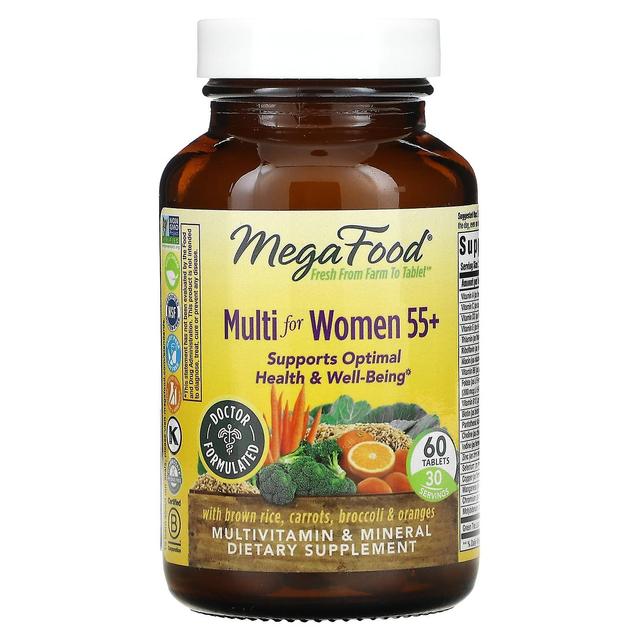 MegaFood, Multi para Mulheres 55+, 60 Comprimidos on Productcaster.