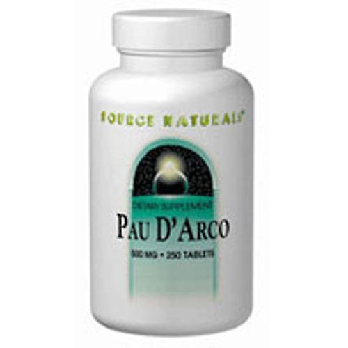 Source Naturals Källa Naturals Pau Darco, 500 mg, 100 flikar (Förpackning med 1) on Productcaster.