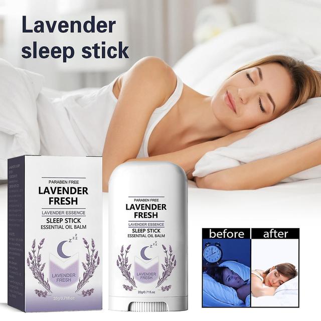 Sleep Aid Stick etherische oliën balsem, natuurlijke lavendel olie Roll On aromatherapie Sleep Aid Balm voor een goede nachtrust en ontspanning 3 s... on Productcaster.