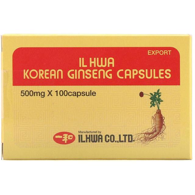 IL HWA Ilhwa, Ginseng coreano Cápsulas, 500 mg, 100 Cápsulas on Productcaster.