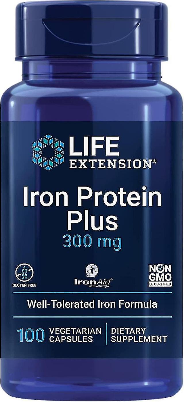 Predĺženie života Iron Protein Plus, 300mg 100 Vegetariánske kapsuly on Productcaster.