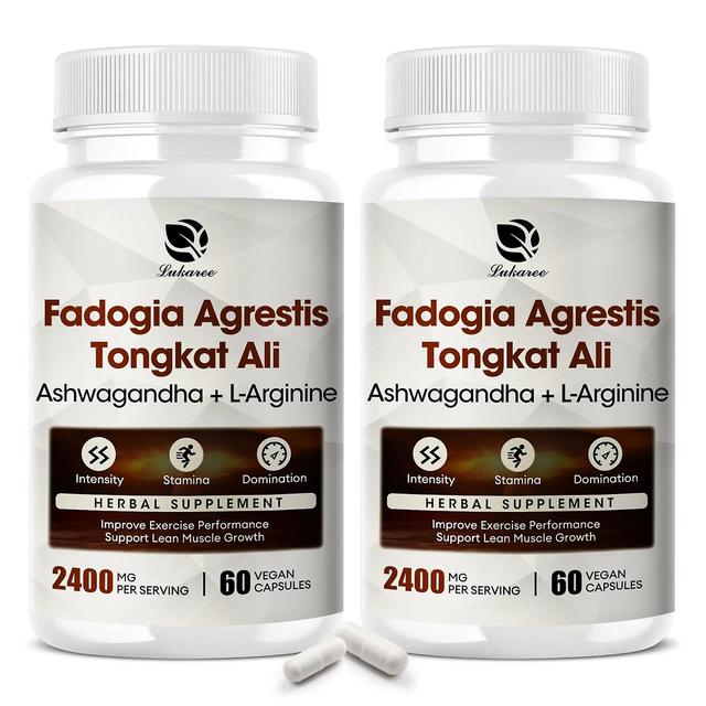 Visgaler Fedogia Agrestis + Tongkat Ali Capsule Muscle Growth and Better Athletic Performance Energy Stamina Gym Formulated 2pcs on Productcaster.