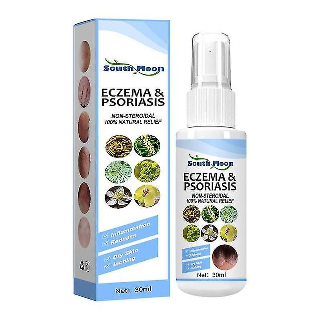 30ml Psoriasis Spray Anti-inflammatory No Adverse Reaction Herbal Extracts Eczema Psoriasis Essence on Productcaster.