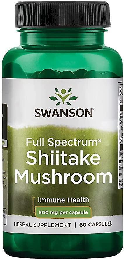 Swanson shiitake champignon 500 mg 60 kapsler 60 gr on Productcaster.