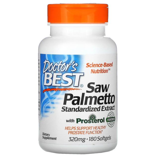 Doctor's Best, Saw Palmetto, Standardized Extract, 320 mg, 180 Softgels on Productcaster.