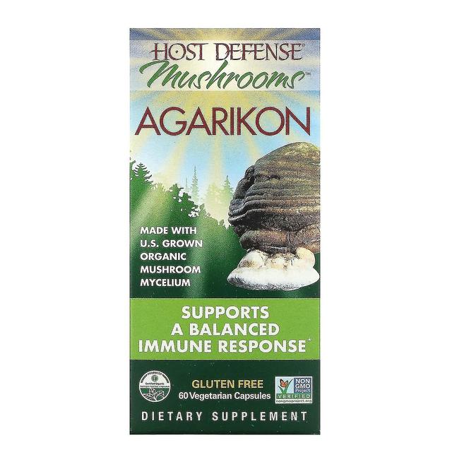 Fungi Perfecti Host Defense, Agarikon, 60 kasviskapselia on Productcaster.