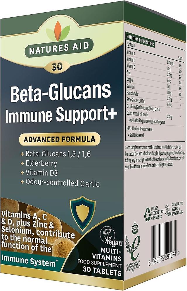 Natures Aid Immune Support+ 30 Tabletas on Productcaster.