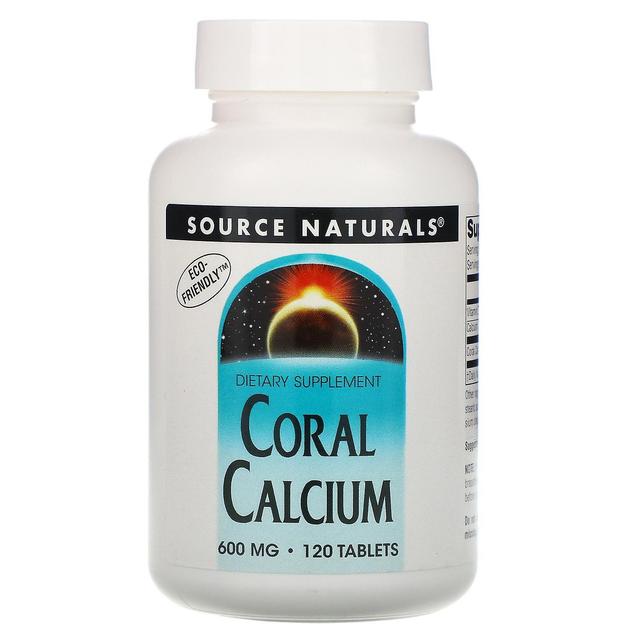 Source Naturals Fonte Naturals, Cálcio Coral, 600 mg, 120 Comprimidos on Productcaster.