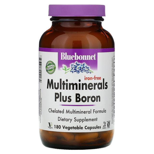 Bluebonnet Nutrition, Multiminerals Plus Boron, Iron-Free, 180 Vegetable Capsule on Productcaster.