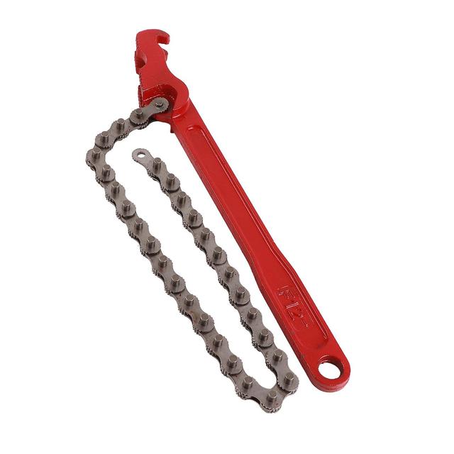 Gou-dian-dian-zi Chain Type Oil Filter Wrench Metal Universal Fit Oil Filter Ratcheting Chain Removal Tool on Productcaster.