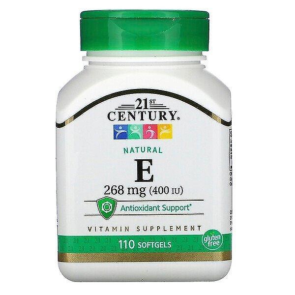 21st Century, Natural Vitamin E, 268 mg (400 IU), 110 Softgels on Productcaster.