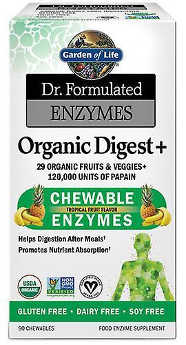 Garden of Life Dr, formulerade enzymer Organic Digest Tropical Fruit 90 tabletter on Productcaster.