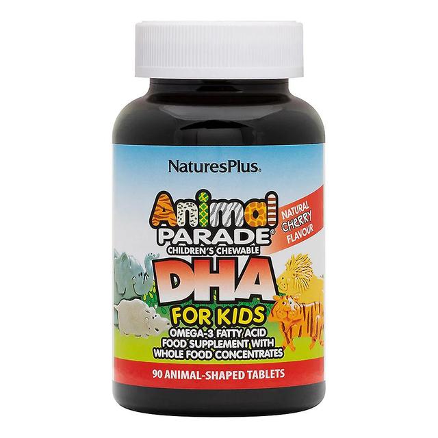 Nature's plus animal parade children's chewable dha natural cherry flavour 90's on Productcaster.