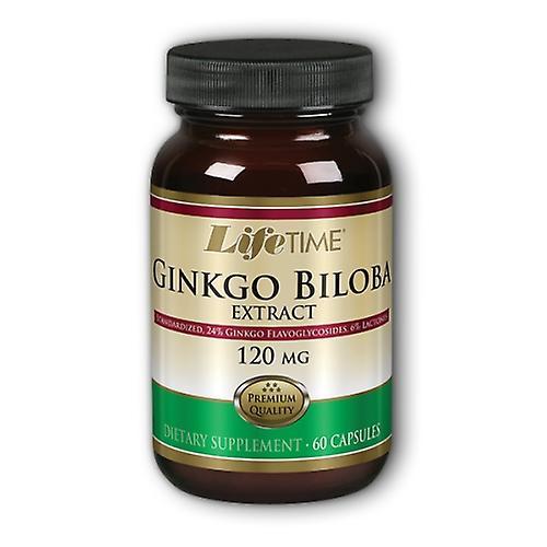 LifeTime Vitamins Životné nutričné špeciality Ginkgo Biloba,120 mg,Štandardizovaný extrakt 60 čiapky (balenie po 1) on Productcaster.