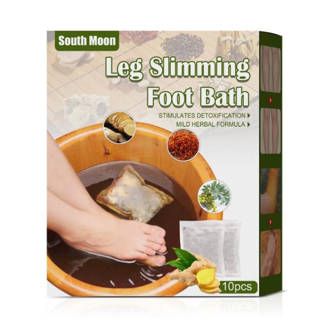 Leg Slimming Foot Bath Bags Wormwood Ginger Foot Soak Foot Reflexology Spa Relax Massagem Chinesa Herbal Formula, 10pcs/pack on Productcaster.