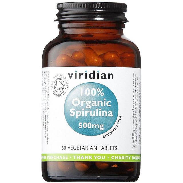 Viridian Spirulina 500mg tablets Organic 60 (277) on Productcaster.