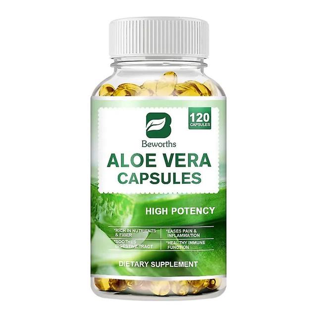 Eccpp Aloe Vera Supplement Fat Burning Digestion Health Support Regulating Blood Sugar For Women&man Health Multivitamin Capsule 120pcs on Productcaster.