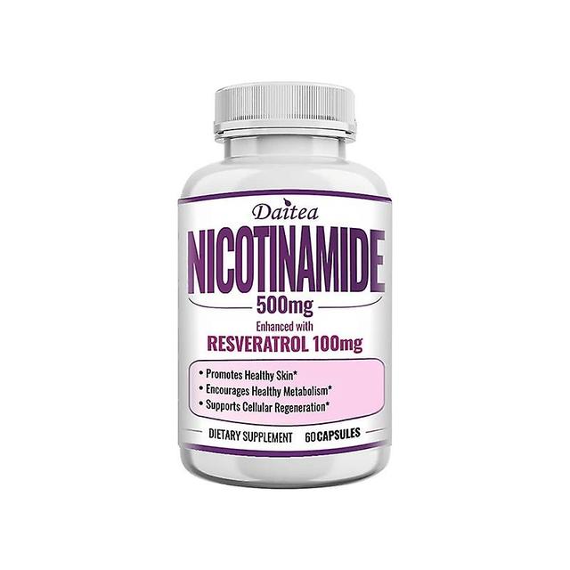 Sofirn Niacinamide Supplement 500mg + Resveratrol Supplement 100mg - Supports Skin, Metabolism, Cell Regeneration and Immune Health 60Count 1 bottle on Productcaster.