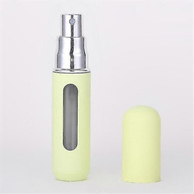 Candy Color Bottom Filling Perfume Bottle Liquid Sub-bottling Fine Mist Spray Refillable Bottle 5ml 8ml Mini Travel Portable yellow on Productcaster.