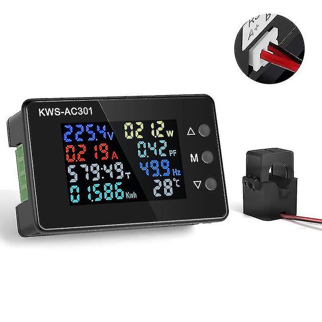 Best Shiyi 8 In 1 50v~300v 100a Digital Ampermeter Power Energy Voltmeter Ammeter Watt Kwh-size100a Opening And Clo on Productcaster.